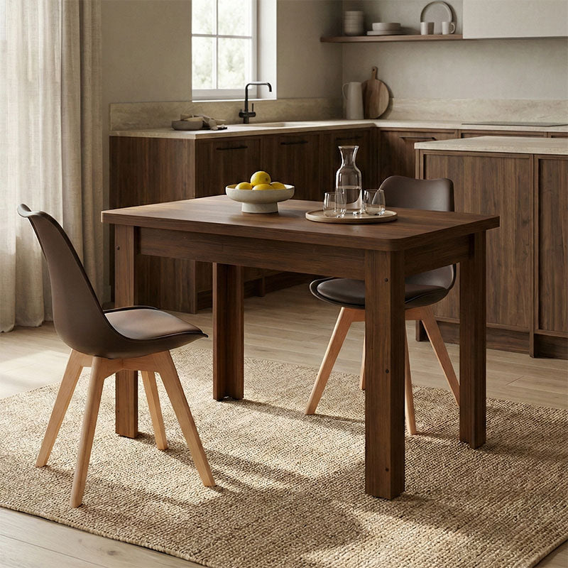 Τραπέζι Celeste  καρυδί 100x60x73.5εκ - Pakobazaar