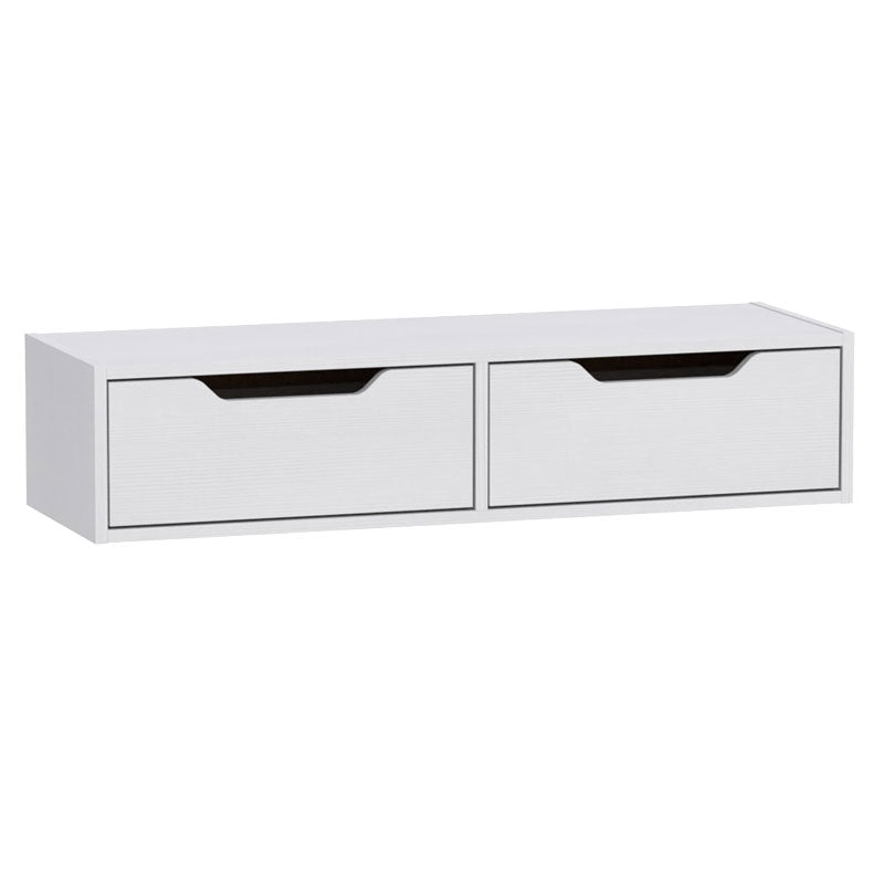 Κονσόλα επιτοίχια Alberto  σε λευκή απόχρωση 100x32.5x22εκ - Pakobazaar