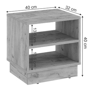 Κομοδίνο Mason  μελαμίνης σε oak απόχρωση 40x32x40εκ - Image 4