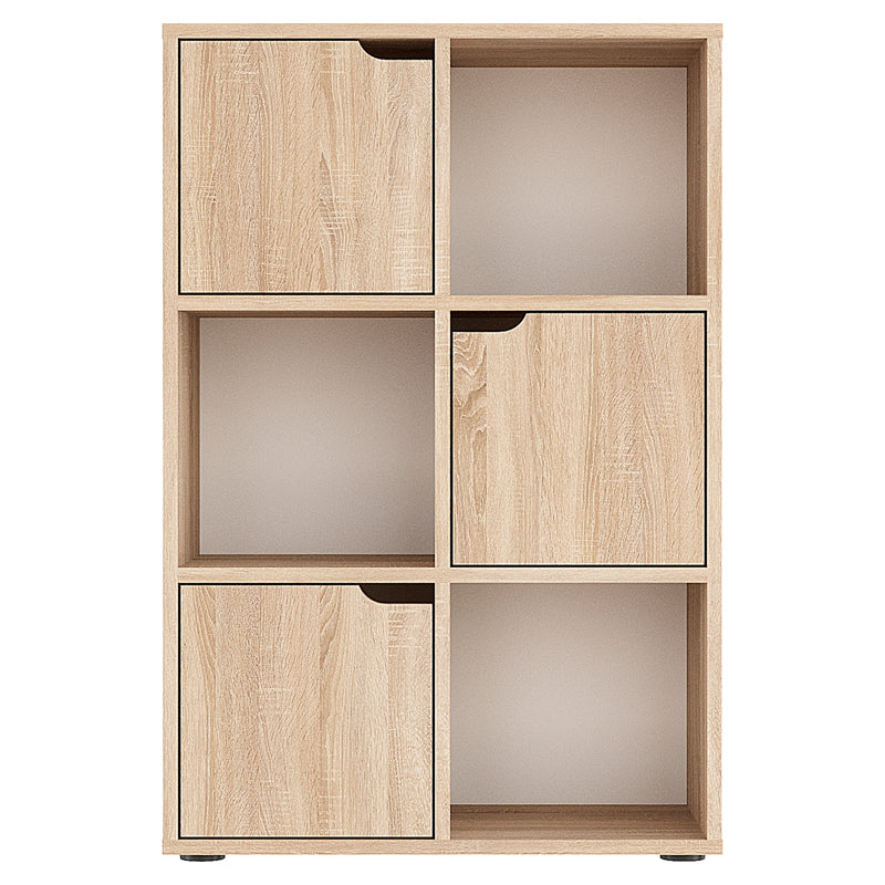 Βιβλιοθήκη Bookel  μελαμίνης σε sonoma απόχρωση 59.5x27.5x89εκ - Image 3