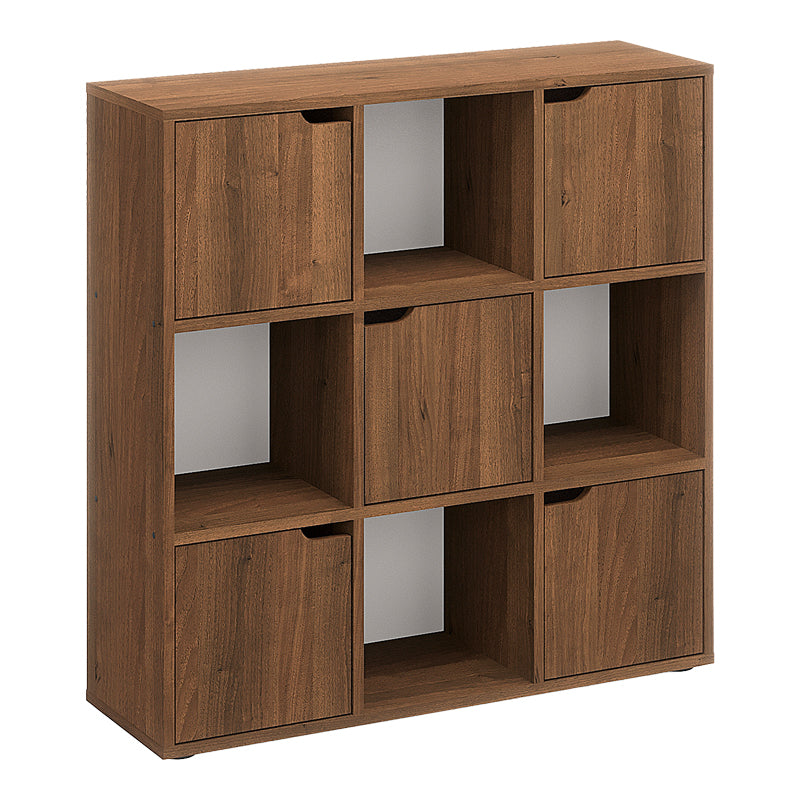 Βιβλιοθήκη Bookel  σε καρυδί απόχρωση 88.5x27.5x89.3εκ - Image 1