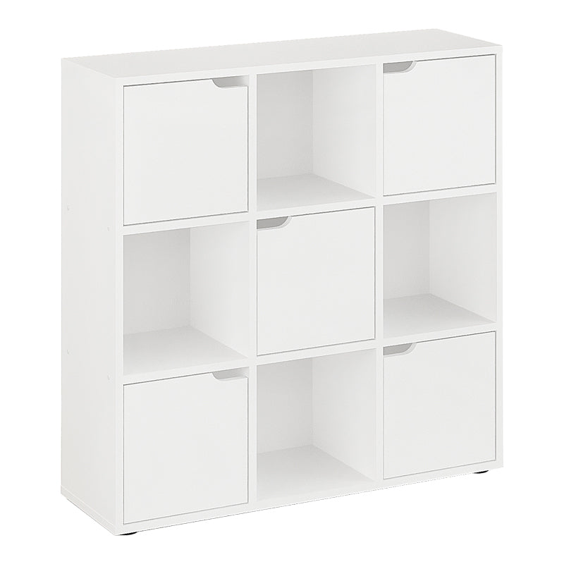 Βιβλιοθήκη Bookel  σε λευκή απόχρωση 88.5x27.5x89.3εκ - Pakobazaar