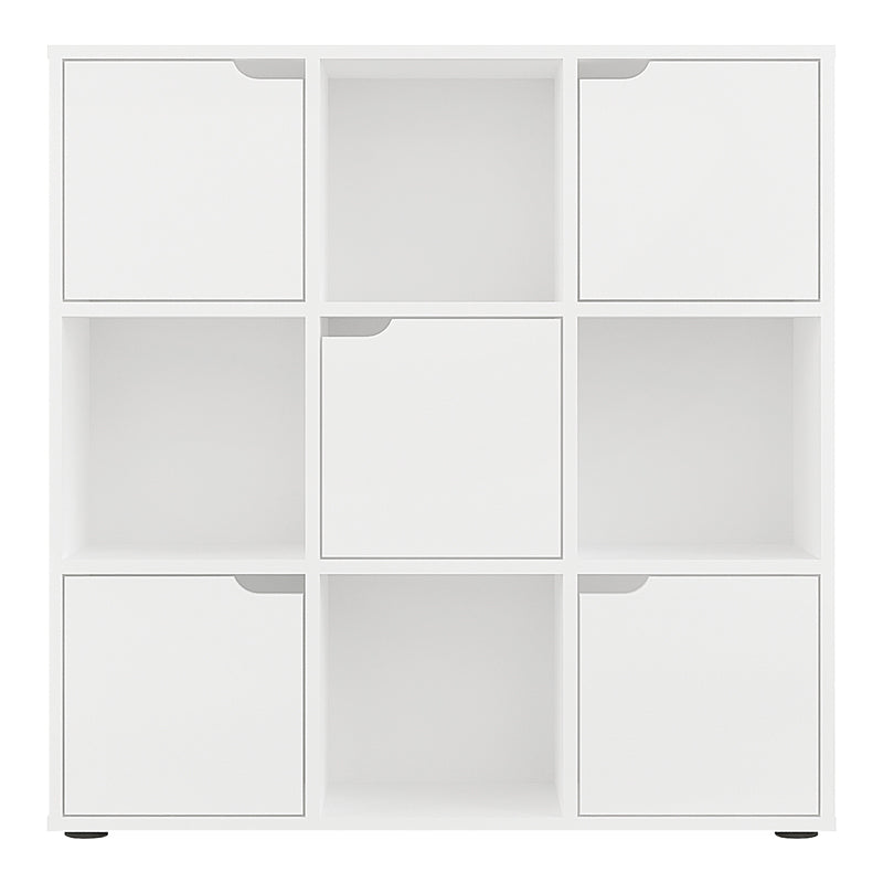 Βιβλιοθήκη Bookel  σε λευκή απόχρωση 88.5x27.5x89.3εκ - Pakobazaar