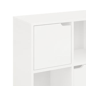 Βιβλιοθήκη Bookel  σε λευκή απόχρωση 59.6x27.5x60.4εκ - Pakobazaar