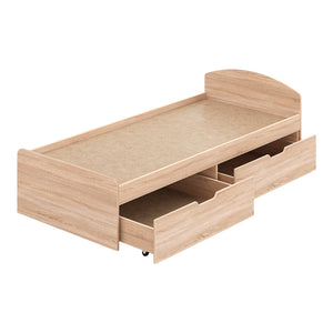Κρεβάτι Regan  με συρτάρια σε oak απόχρωση 90x200εκ - Image 4