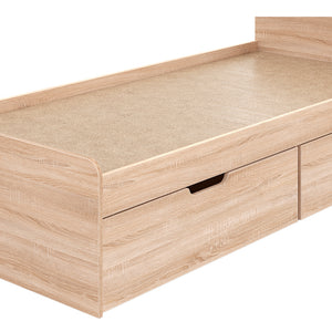 Κρεβάτι Regan  με συρτάρια σε oak απόχρωση 90x200εκ - Image 7