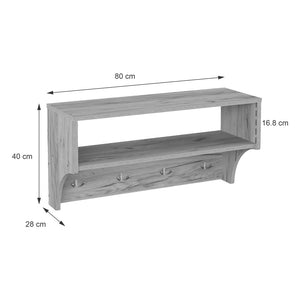 Κρεμάστρα Crosta  σε oak απόχρωση 80x28x40εκ - Image 4