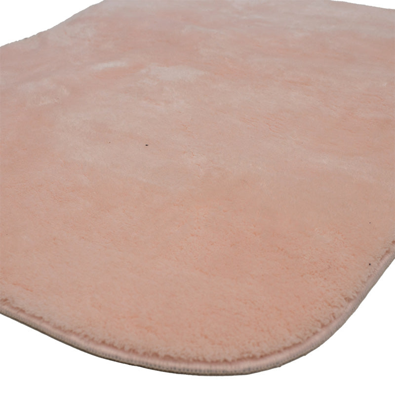 Πατάκι μπάνιου PWC-0055  σετ 2τμχ microfiber ροζ 90x60εκ - Pakobazaar
