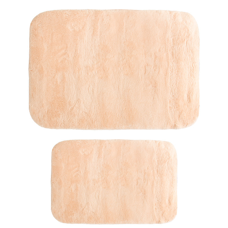 Πατάκι μπάνιου PWC-0055  σετ 2τμχ microfiber ροζ 90x60εκ - Pakobazaar