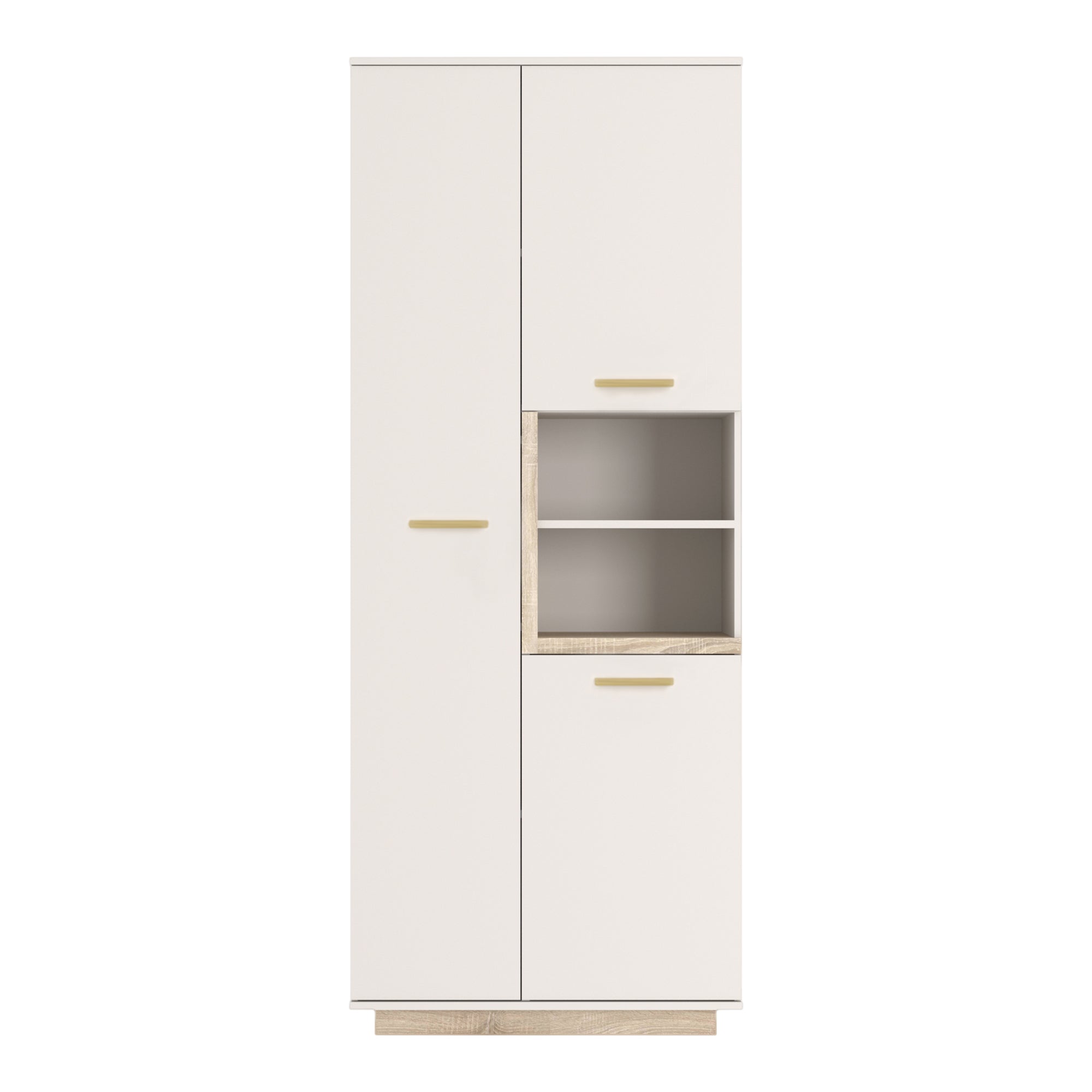 Ντουλάπα στήλη Norda  κρεμ με oak 199,5x40x80εκ