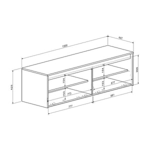Έπιπλο εισόδου Ansia  καρυδί oak 210x44,7x175εκ - Pakobazaar