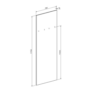 Έπιπλο εισόδου Ansia  καρυδί oak 210x44,7x175εκ - Pakobazaar