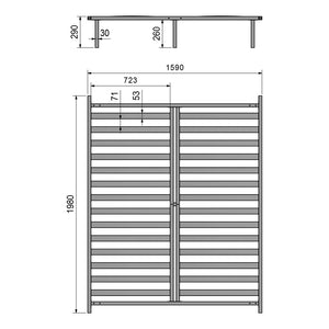 Κρεβάτι διπλό Lucabel  κρεμ 160x200εκ - Pakobazaar