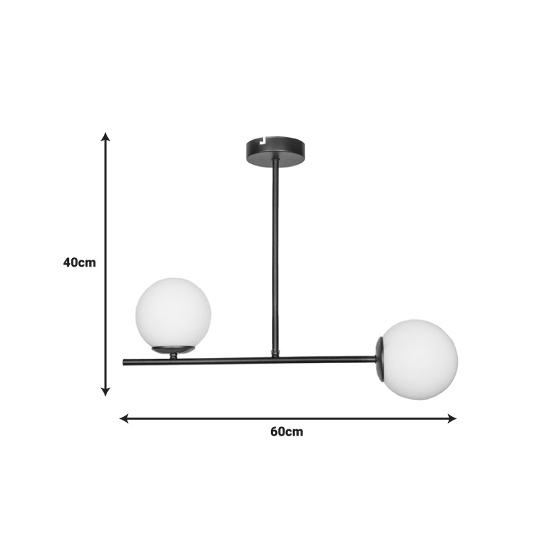 Φωτιστικό οροφής Opedro  χρυσό μέταλλο 60x30x40εκ - Image 2