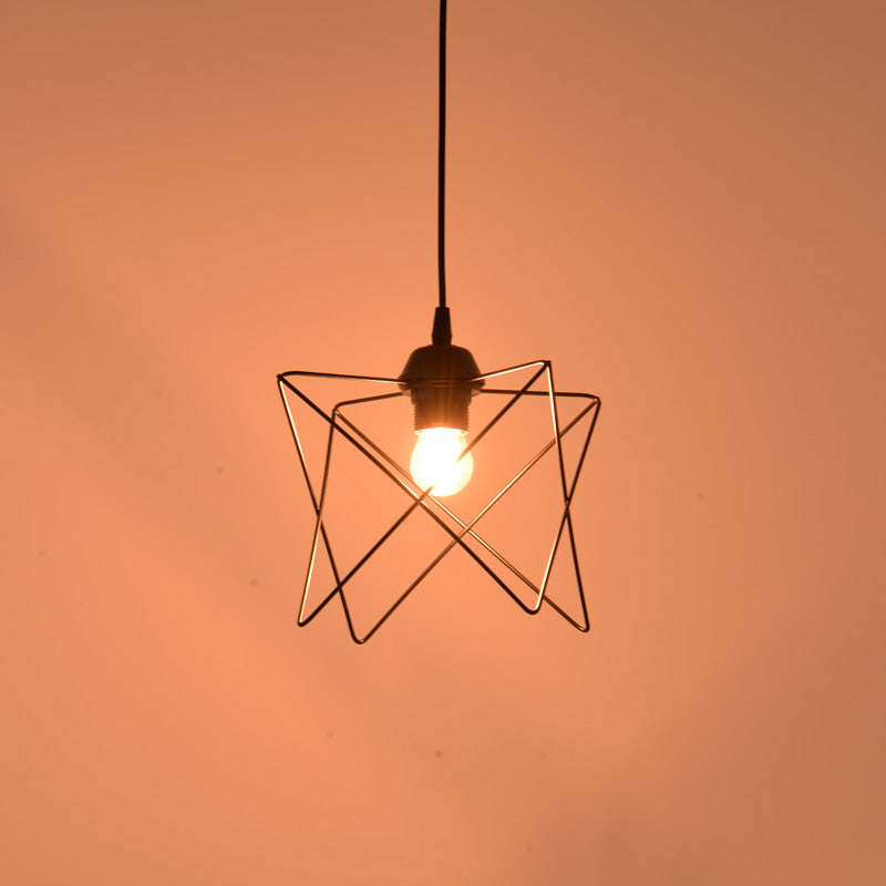 Φωτιστικό οροφής Langit  Ε27 μέταλλο μάυρο 18x18x65εκ - Image 2