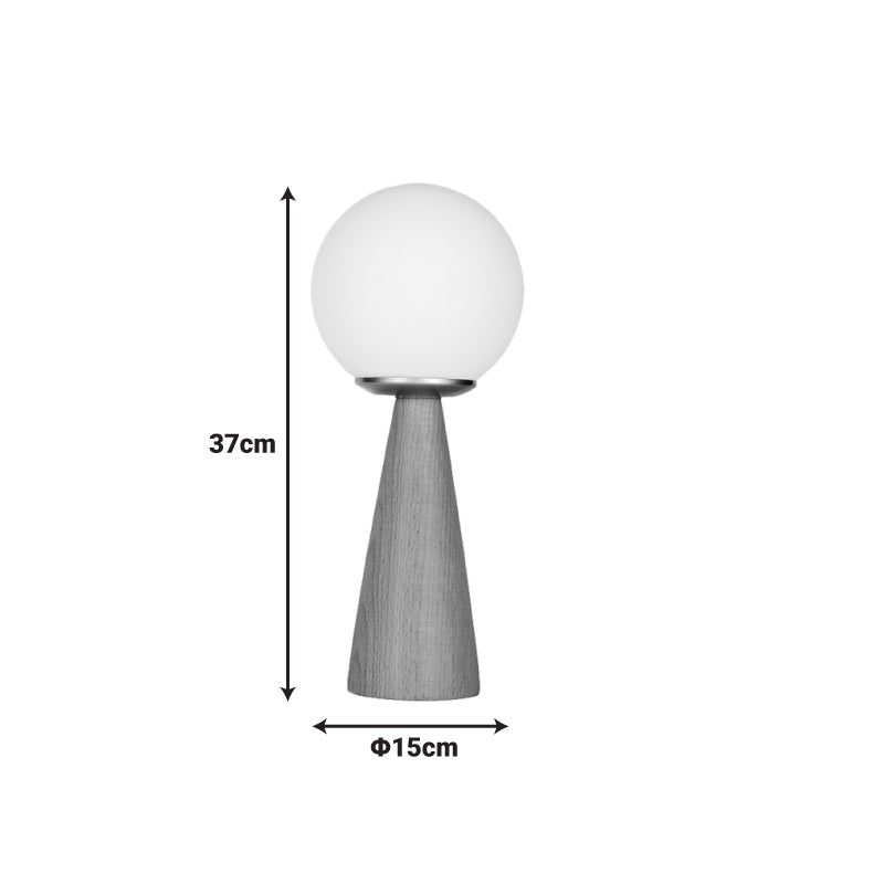 Επιτραπέζιο φωτιστικό Seziko  Ε27 καρυδί Φ15x37εκ