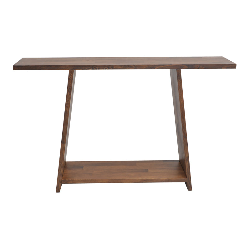 Κονσόλα Edgar  φυσικό ξύλο πεύκου 30mm καρυδί 139x29x90εκ - Pakobazaar