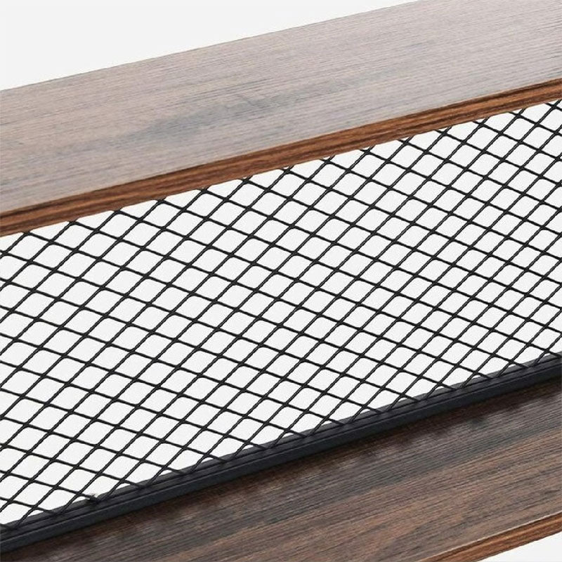 Βιβλιοθήκη Fifer  καρυδί-μαύρο 120x27x185εκ - Image 4