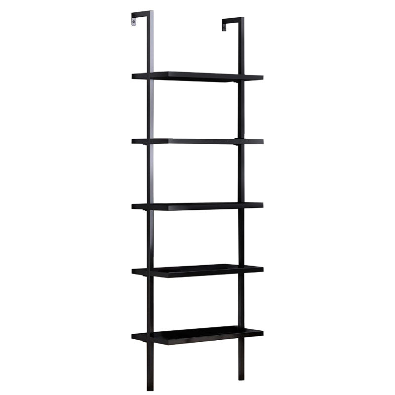 Ραφιέρα τοίχου Harris  σε μαύρη απόχρωση 60x22x200εκ - Pakobazaar