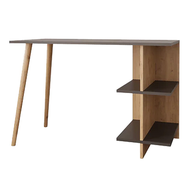Γραφείο εργασίας Volet  σε oak- ανθρακί απόχρωση 114x56x76εκ - Image 1