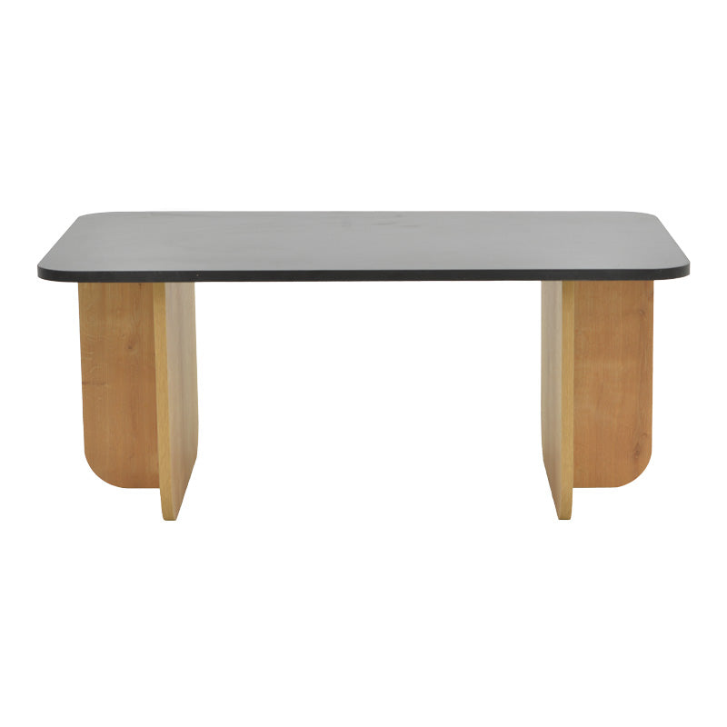 Τραπέζι Beca  σε oak-μαύρο απόχρωση 100x60x42εκ - Pakobazaar