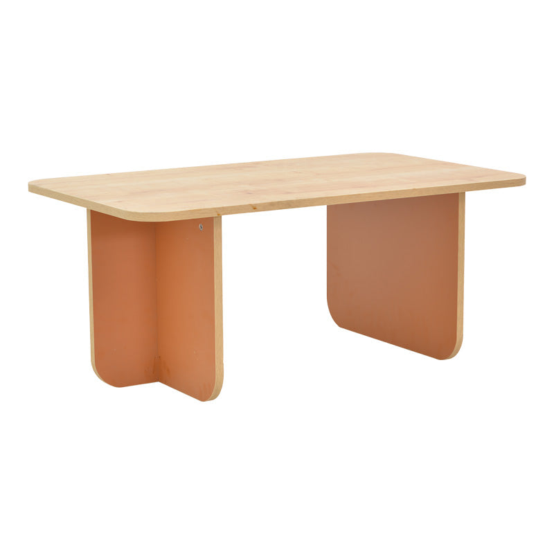 Τραπέζι Bοca  σε oak-κεραμιδί απόχρωση 100x60x42εκ - Pakobazaar