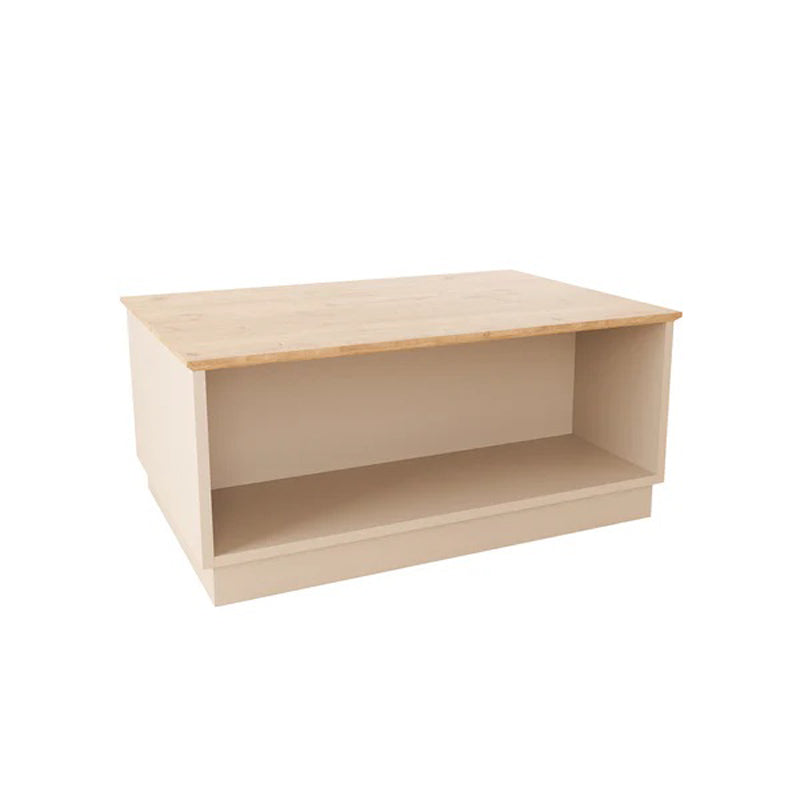 Τραπέζι Monik  σε oak-ανοιχτό γκρι απόχρωση 90x56x40εκ - Image 1
