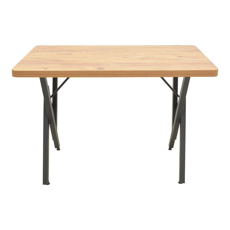 Τραπέζι Vertex  oak με μαύρα μεταλλικά πόδια 110x70x72εκ - Pakobazaar