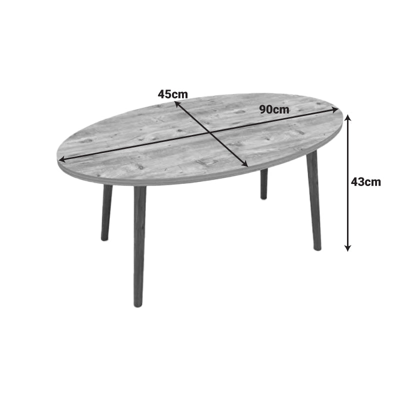 Τραπέζι σαλονιού Sartori  oak 90x45x43εκ - Pakobazaar