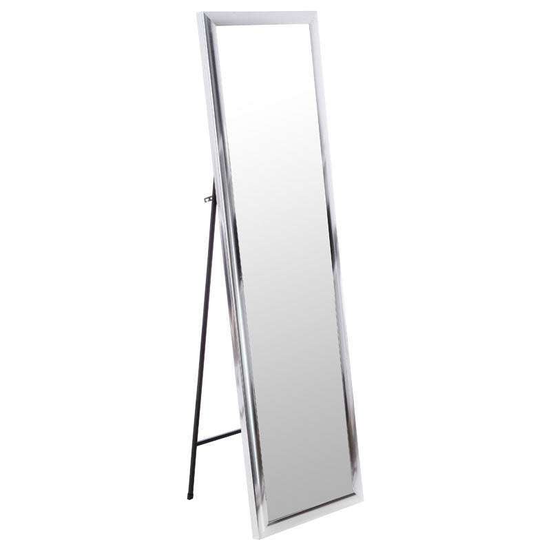 Καθρέπτης δαπέδου PWD-0112  polyresin-γυαλί ασημί 39x33.5x125εκ - Pakobazaar