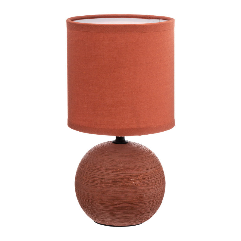 Επιτραπέζιο φωτιστικό PWL-1210  Ε14 κεραμικό σε terracotta απόχρωση Φ13x25εκ - Image 1