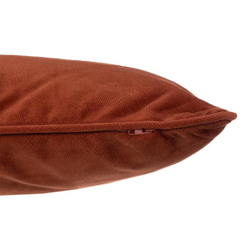 Μαξιλάρι διακοσμητικό Lubel  ύφασμα σε terracotta απόχρωση 30x50εκ - Image 2