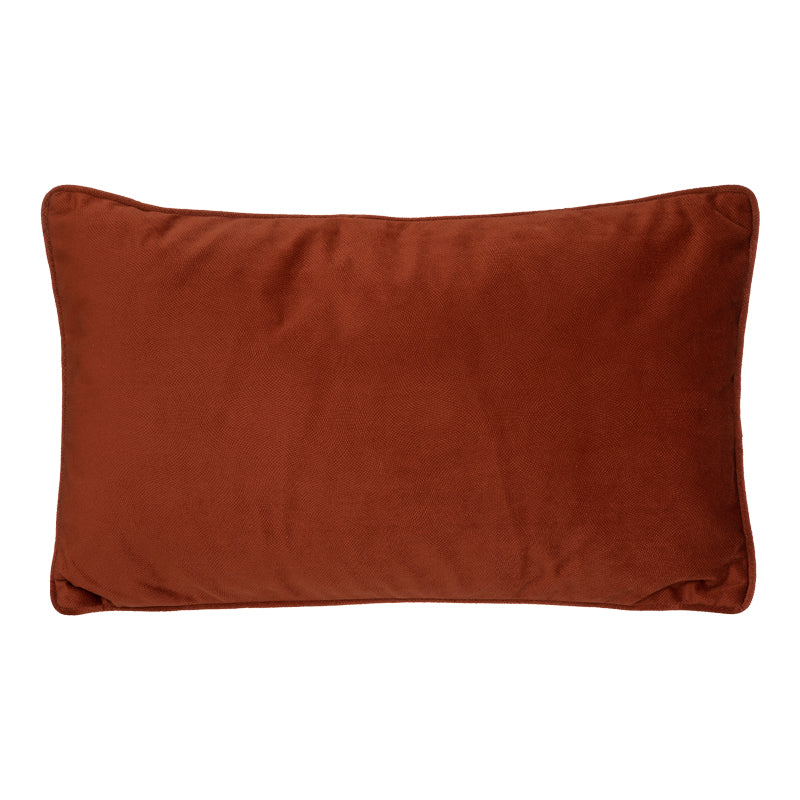 Μαξιλάρι διακοσμητικό Lubel  ύφασμα σε terracotta απόχρωση 30x50εκ - Image 1