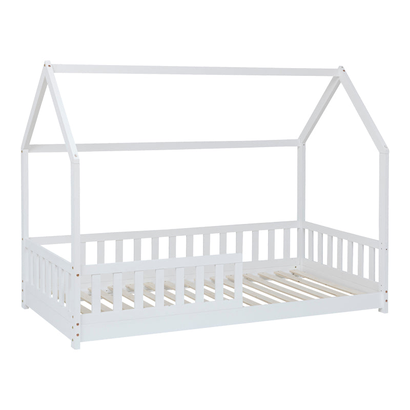 Παιδικό κρεβάτι Sleeper  τ. Montessori ξύλο πεύκου σε λευκή απόχρωση 90x190εκ - Image 1