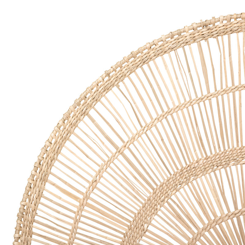 Διακοσμητικό τοίχου Padma  pe rattan σε φυσική απόχρωση 60.7x1.5x35.5εκ - Pakobazaar