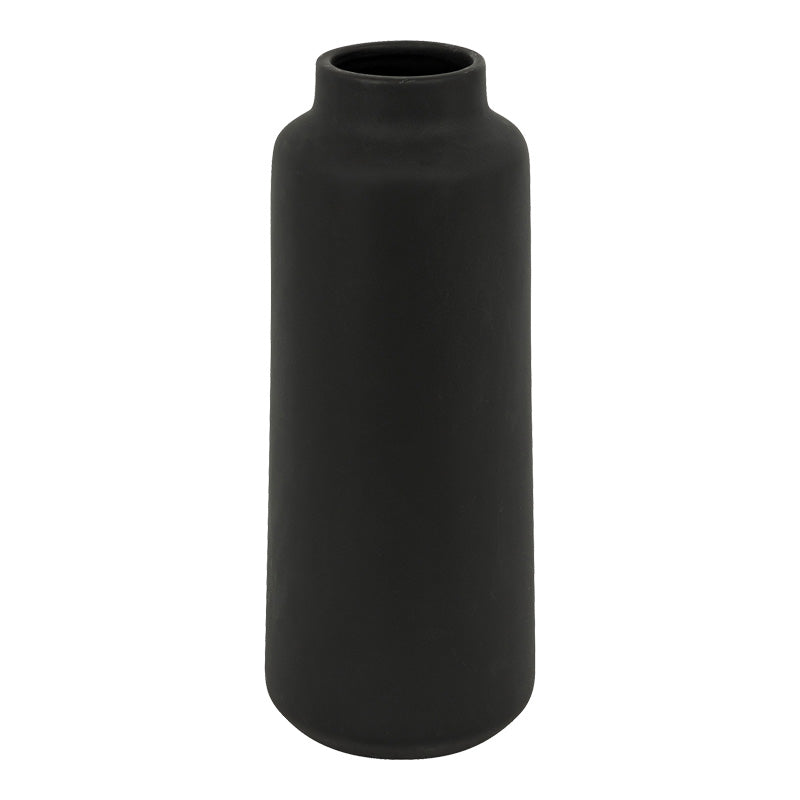 Βάζο Bender  κεραμικό σε μαύρη απόχρωση Φ12x30εκ