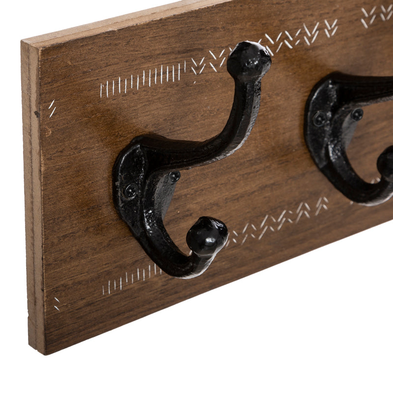 Κρεμάστρα Terty  mdf σε καρυδί απόχρωση 50x8.5x13εκ - Pakobazaar