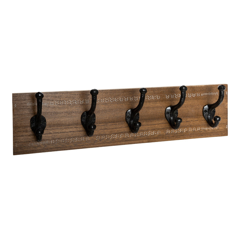 Κρεμάστρα Terty  mdf σε καρυδί απόχρωση 50x8.5x13εκ - Pakobazaar