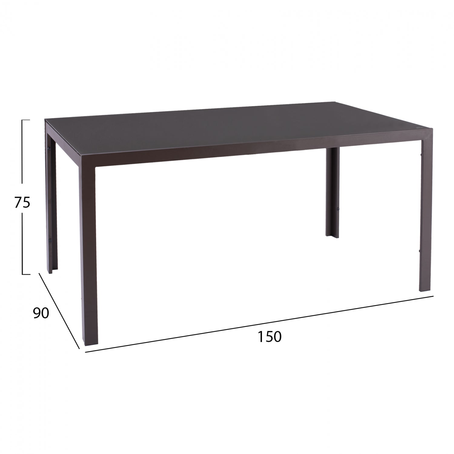 ΣΕΤ ΤΡΑΠΕΖΑΡΙΑΣ 7 ΤΜΧ ΤΡΑΠΕΖΙ ΚΑΦΕ 150X90 ΚΑΙ ΠΟΛΥΘΡΟΝΑ ΠΤΥΣ/ΝΗ ΚΑΦΕ HM11531.02 - Pakobazaar