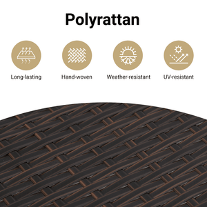 Ντουλάπι Αποθήκευσης Κήπου Καφέ 50x55x115 εκ. Συνθετικό Ρατάν