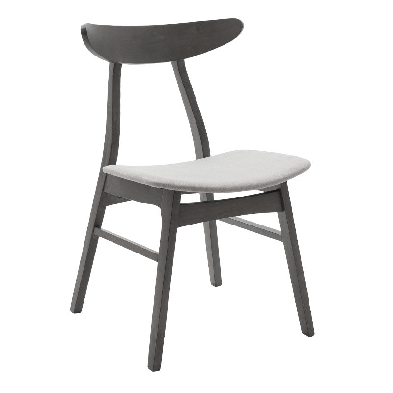 Tραπεζαρία Benson - Orlean  σετ 5τμχ rustic grey-ύφασμα γκρι 120x75x75εκ - Pakobazaar