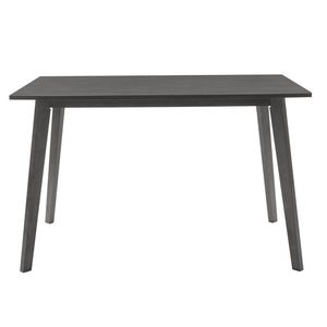 Tραπεζαρία Benson - Toto  σετ 5τμχ rustic grey - ύφασμα γκρι 120x75x75εκ - Pakobazaar