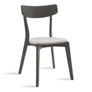 Tραπεζαρία Benson - Toto  σετ 5τμχ rustic grey - ύφασμα γκρι 120x75x75εκ - Pakobazaar