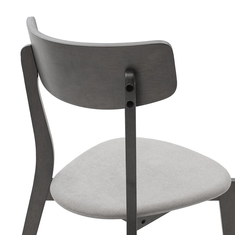 Tραπεζαρία Benson - Toto  σετ 5τμχ rustic grey - ύφασμα γκρι 120x75x75εκ - Pakobazaar