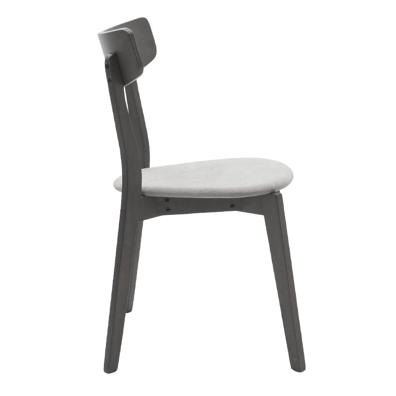 Tραπεζαρία Benson - Toto  σετ 5τμχ rustic grey - ύφασμα γκρι 120x75x75εκ - Pakobazaar