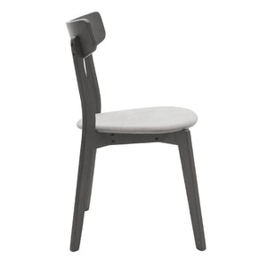 Tραπεζαρία Benson - Toto  σετ 5τμχ rustic grey - ύφασμα γκρι 120x75x75εκ - Pakobazaar