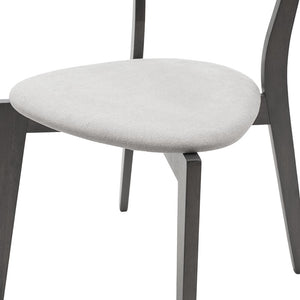 Tραπεζαρία Benson - Toto  σετ 5τμχ rustic grey - ύφασμα γκρι 120x75x75εκ - Pakobazaar