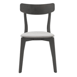 Tραπεζαρία Benson - Toto  σετ 5τμχ rustic grey - ύφασμα γκρι 120x75x75εκ - Pakobazaar