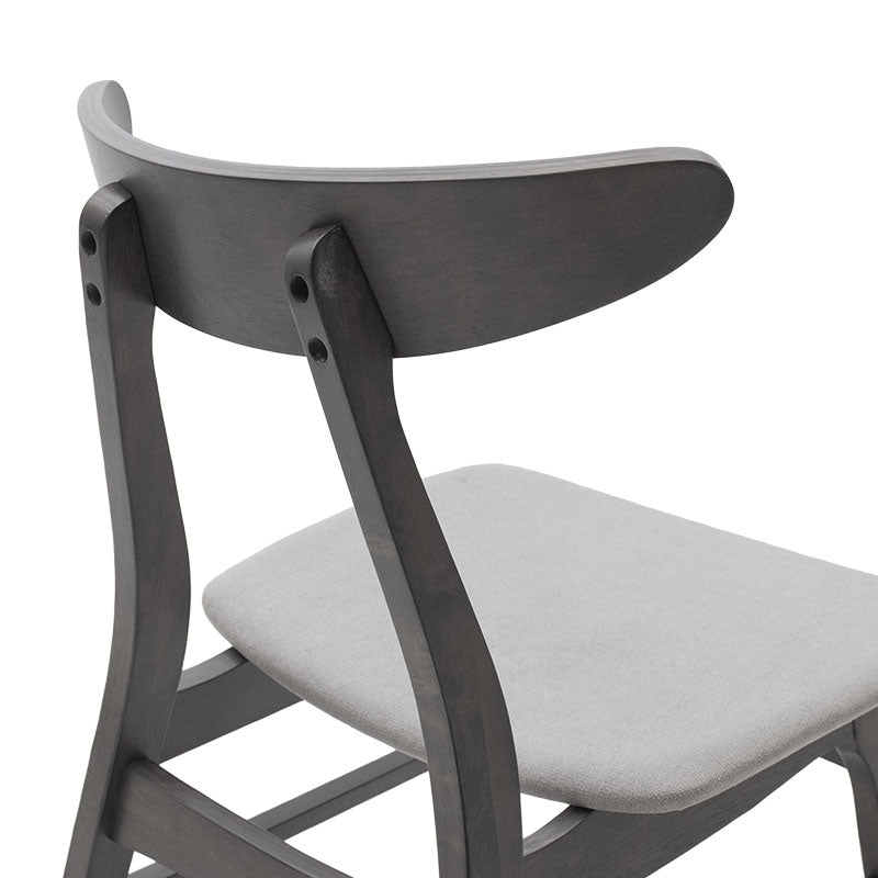 Tραπεζαρία Benson - Orlean  σετ 7τμχ rustic grey - ύφασμα γκρι 150x90x75εκ - Pakobazaar