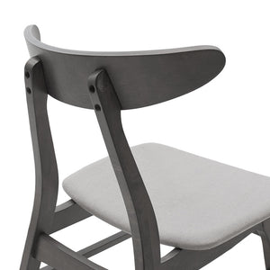 Tραπεζαρία Benson - Orlean  σετ 7τμχ rustic grey - ύφασμα γκρι 150x90x75εκ - Pakobazaar
